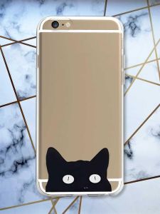 Прозорий чохол на iPhone 6/6s :: Котик (принт 119)