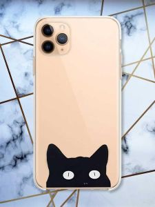 Прозорий чохол на Apple iPhone 11 Pro Max (6,5) дизайн Котик принт 119