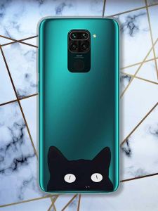 Прозорий чохол на Xiaomi Redmi Note 9 дизайн Котик принт 119