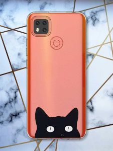 Прозорий чохол для Xiaomi Redmi 9C дизайн Котик принт 119