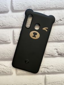 Силіконовий чохол для Samsung Galaxy А30 (2019) А305 / A20 Ведмедик чорний