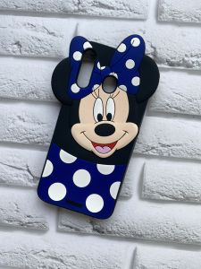 Силіконовий чохол для Samsung Galaxy M30 Міккі з синім бантом