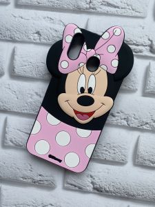 Силіконовий чохол для Samsung Galaxy M20 Міккі з рожевим бантом