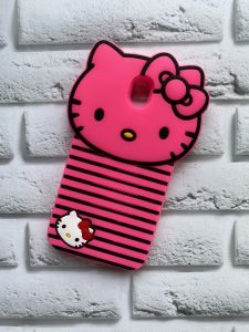 Силіконовий чохол для Samsung Galaxy J730 / J7(2017) Кітті яскраво-рожевий