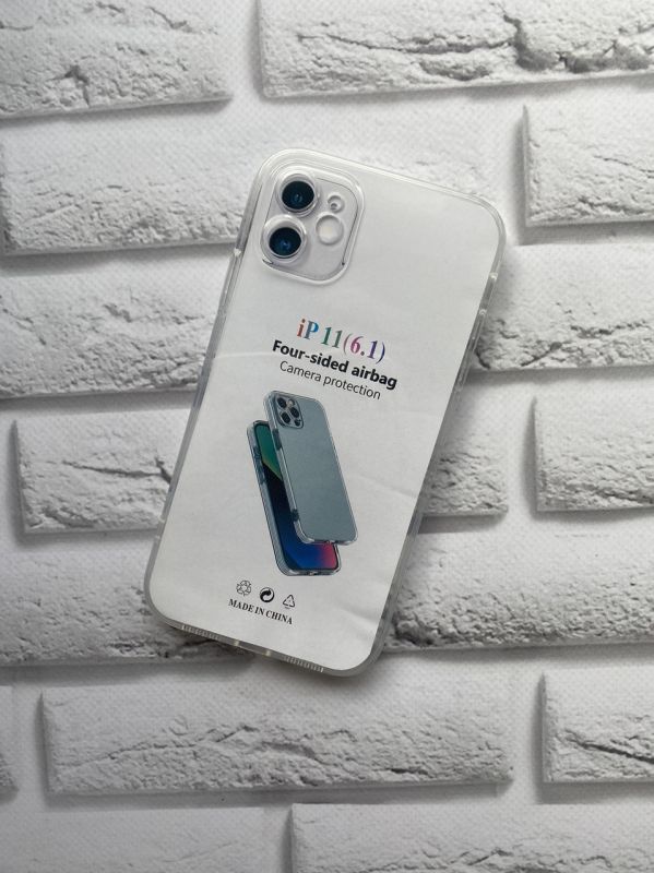 Прозорий силіконовий чохол із захистом камери для Apple iPhone 11