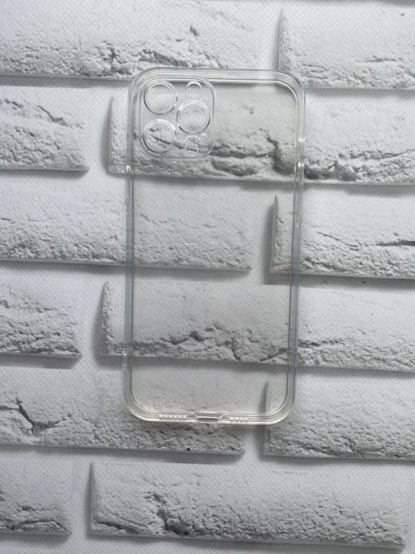 Прозорий силіконовий чохол із захистом камери для iPhone 12 Pro Max