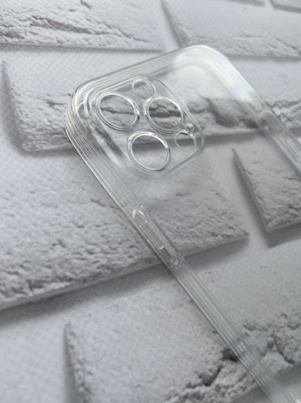 Прозорий силіконовий чохол із захистом камери для iPhone 12 Pro Max