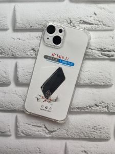 Прозорий силіконовий чохол із потовщеними кутами для iPhone 14