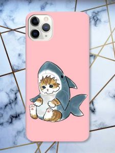 Матовий рожевий чохол на iPhone 11 Pro (5.8) Кошеня принт 120