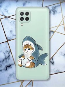Прозорий чохол на Samsung Galaxy A22 4G / M22 / M32 Кошеня принт 120