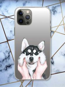 Прозорий чохол на iPhone 12 Pro Max Мордочка принт 121