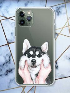 Прозорий чохол на iPhone 12 / 12 Pro Мордочка принт 121