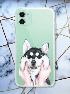 Прозорий чохол на Apple iPhone 11 (6,1) Мордочка принт 121