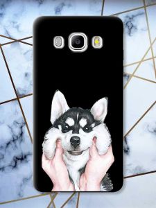 Матовий чорний чохол на Samsung Galaxy J5(2016) J510 Мордочка принт 121