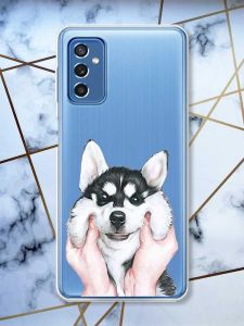 Прозорий чохол на Samsung Galaxy M52 Мордочка принт 121