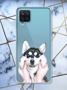 Прозорий чохол для Samsung A12 4G Мордочка принт 121