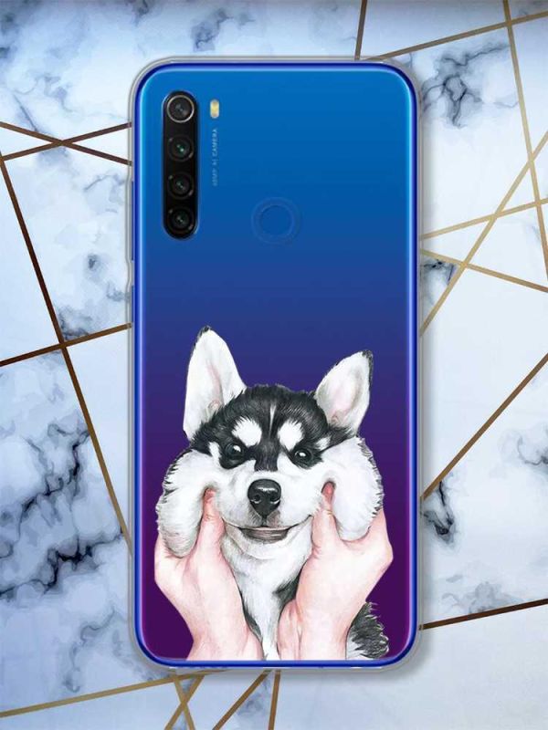 Прозорий чохол на Xiaomi Redmi Note 8T  Мордочка принт 121