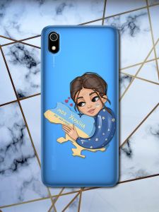 Прозорий чохол для Xiaomi Redmi 7A з об'ємним друком Моя Україна принт 2