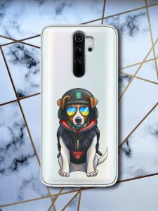 Прозорий чохол на Xiaomi Redmi Note 8 Pro патріотичний дизайн Пес Патрон принт 4