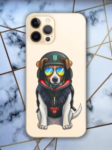 Прозорий чохол на iPhone 12 Pro Max патріотичний дизайн Пес Патрон принт 4