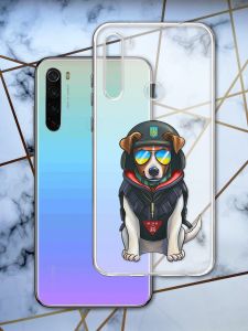 Прозорий чохол на Xiaomi Redmi Note 8T патріотичний дизайн Пес Патрон принт 4