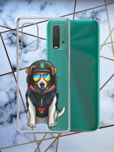 Прозорий чохол на Xiaomi Redmi 9T патріотичний дизайн Пес Патрон принт 4