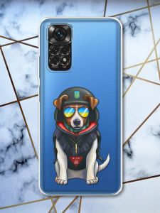 Прозорий чохол на Xiaomi Redmi Note 11 4G патріотичний дизайн Патрон принт 4