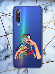 Прозорий чохол для Xiaomi Mi 9 патріотичний дизайн Ластівки принт 15