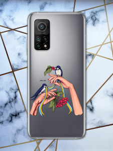 Прозорий чохол для Xiaomi Mi 10T / Mi 10T Pro патріотичний дизайн Ластівки принт 15