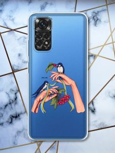 Прозорий чохол для Xiaomi Redmi Note 11 4G патріотичний дизайн Ластівки принт 15