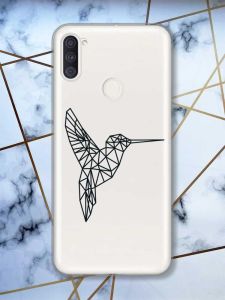 Прозорий чохол на Samsung Galaxy A11 Колібрі принт 122