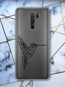 Прозорий чохол на Xiaomi Redmi 9 Колібрі принт 122