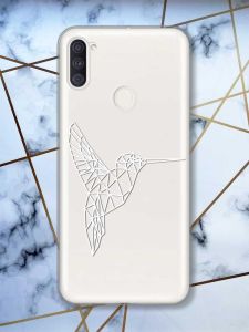 Прозорий чохол на Samsung Galaxy A11 Колібрі принт 123