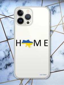 Чохол із захистом камери на iPhone 14 Pro Max патріотичний дизайн Дім Україна принт 72