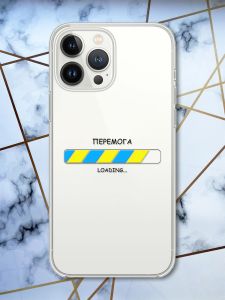 Чохол із захистом камери на iPhone 14 Pro Max патріотичний дизайн Перемога Завантаження принт 88