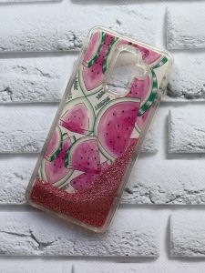 Силіконовий чохол з блискучими переливами Samsung Galaxy А6 Plus Кавунчики