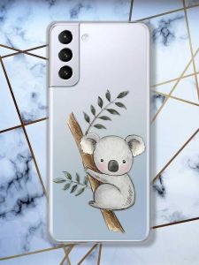 Прозорий чохол для Samsung Galaxy S21 (G991)  Коала принт 132