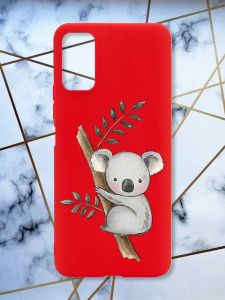 Матовий червоний чохол на Xiaomi Redmi Note 11 4G :: Коала (принт 132)