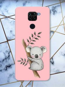 Матовий рожевий чохол на Xiaomi Redmi Note 9 :: Коала (принт 132)