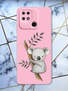 Матовий рожевий чохол на Xiaomi Redmi 10C :: Коала (принт 132)