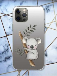 Прозорий чохол на iPhone 12 Pro Max Коала принт 132