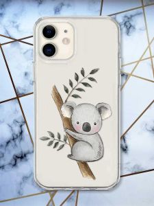 Прозорий чохол на iPhone 12 mini Коала принт 132