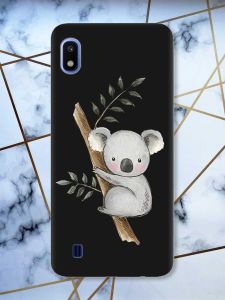 Матовий чорний чохол на Samsung Galaxy А10 (2019) А105 Коала принт 132