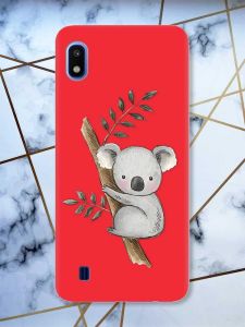 Матовий червоний чохол на Samsung Galaxy А10 (2019) А105 Коала принт 132