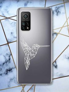 Прозорий чохол на Xiaomi Mi 10T / Mi 10T Pro Колібрі принт 123