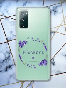 Прозорий чохол на Samsung Galaxy S20 FE Лавандовий віночок принт 19