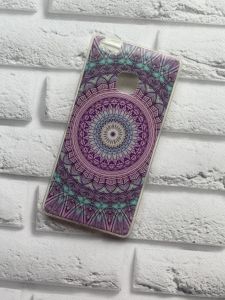 Силіконовий чохол з малюнком Huawei P9 lite Орнамент фіолетовий