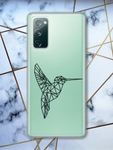 Прозорий чохол на Samsung Galaxy S20 FE Колібрі принт 122