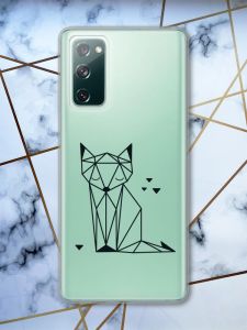 Прозорий чохол на Samsung Galaxy S20 FE Лисиця принт 126