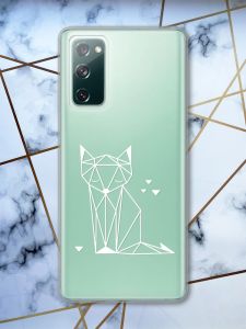 Прозорий чохол на Samsung Galaxy S20 FE Лисиця принт 127